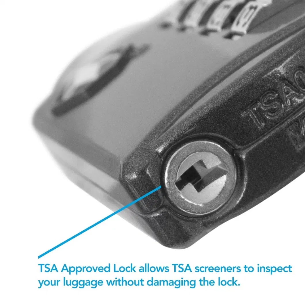 Tsa Luggage Locks 4 Digit Combination Keyed Alike Steel Padlocks - Approved Travel Lock for Suitcases &amp; Baggage