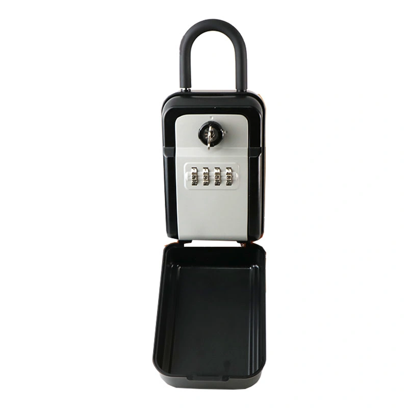 Outdoor Wall Amount Waterproof Metal Lockbox Safe Key Lock Box with Emergency Key