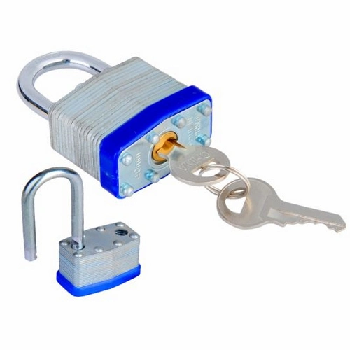 Laminated Steel Padlock with Zinc Plating