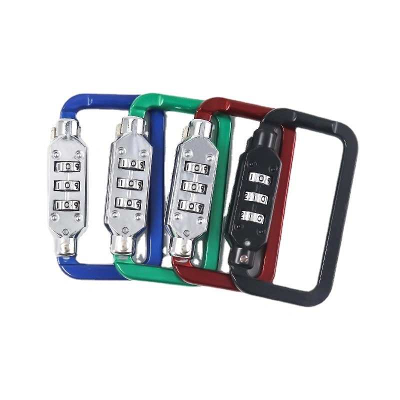 Safety Cheap Password 3 Digital Padlock Luggage Zipper Suitcase Code Combination Lock