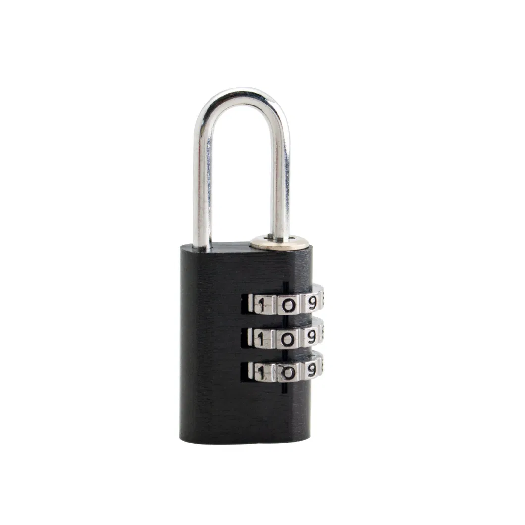 4 Digit Black Small Combination Padlock for Travel Luggage