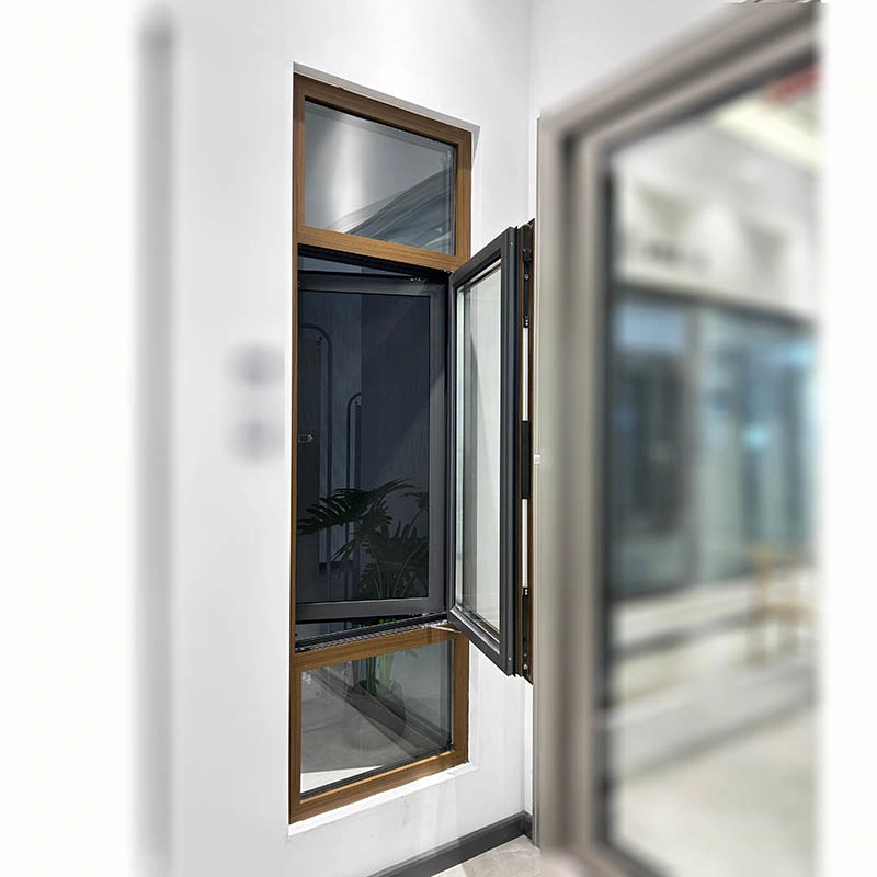 30min Heat Insulation Aluminum Casment Arch Window