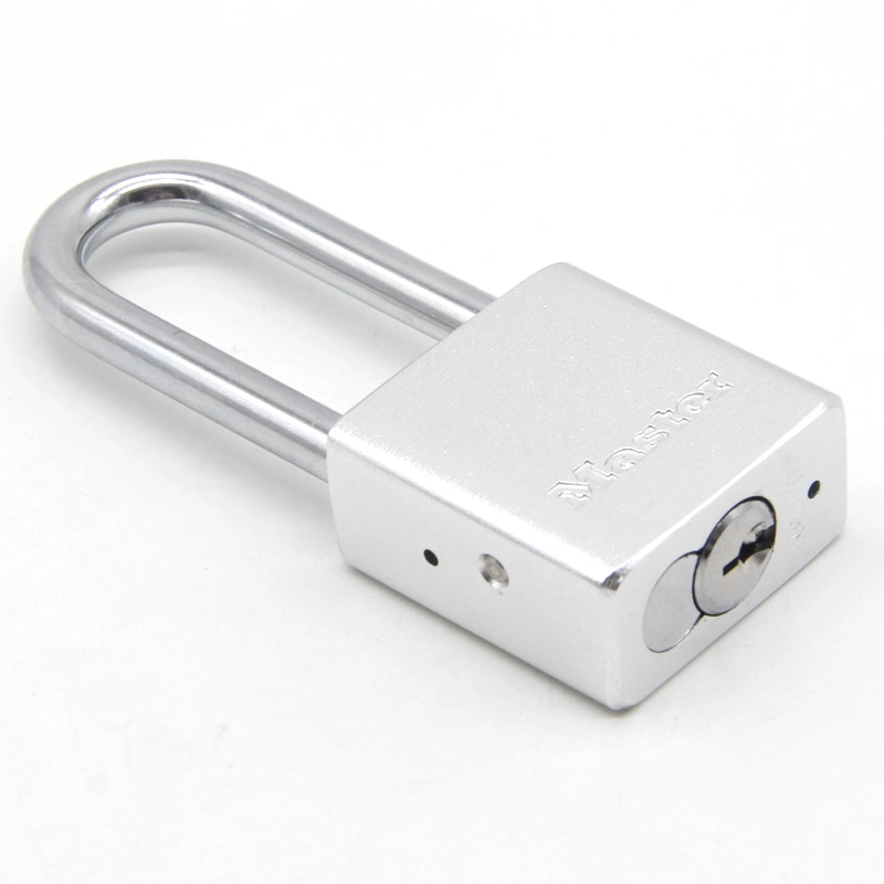 Rekeyable 30mm-75mm Long Shackle Removable Cylinder Keyed Alike Aluminum Body Brass Cylinder Padlock with Master Key