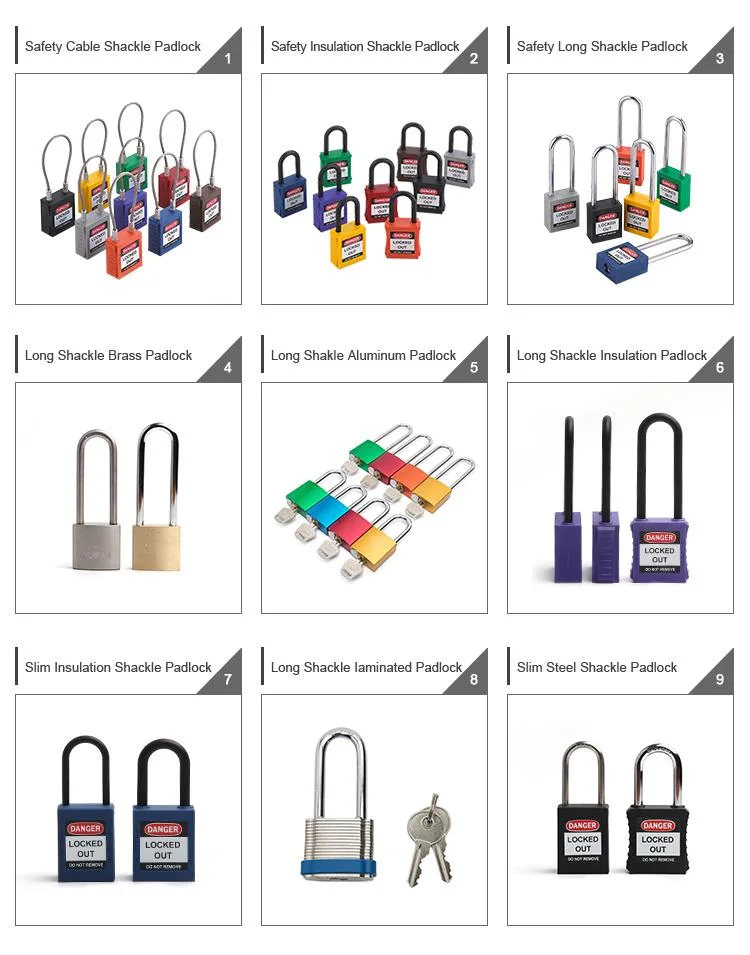 Lockout Tagout Locks, Safety Padlock, Keyed Differently Loto Safety Padlocks for Lock out Tag out Kits Station