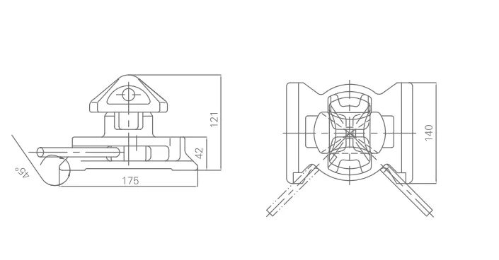 Marine Shipping Container Bolt Dovetail Twist Lock Plate Manual Automatic Plug Twist Lock Plug Hooks