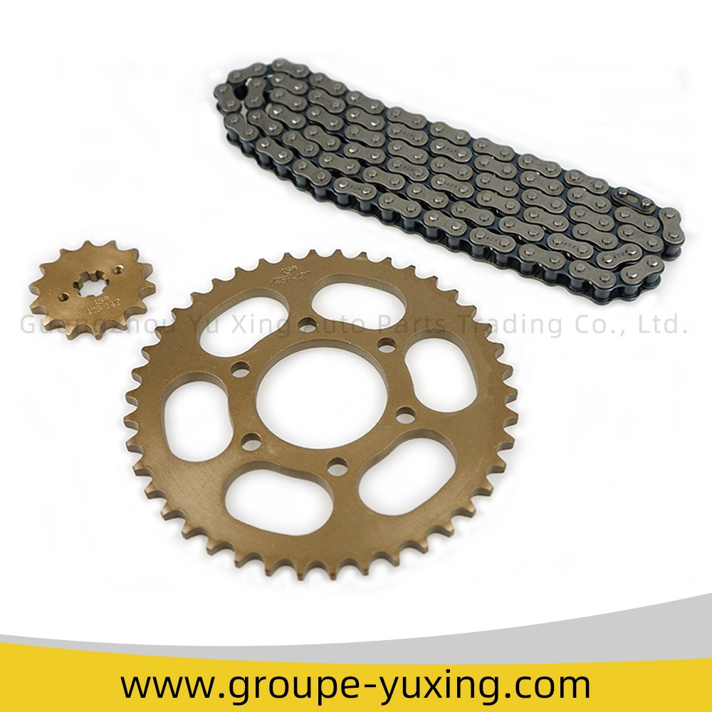 China Motorcycle/Motorbike Spare Parts Sprocket Kit+Chain for Bajaj100