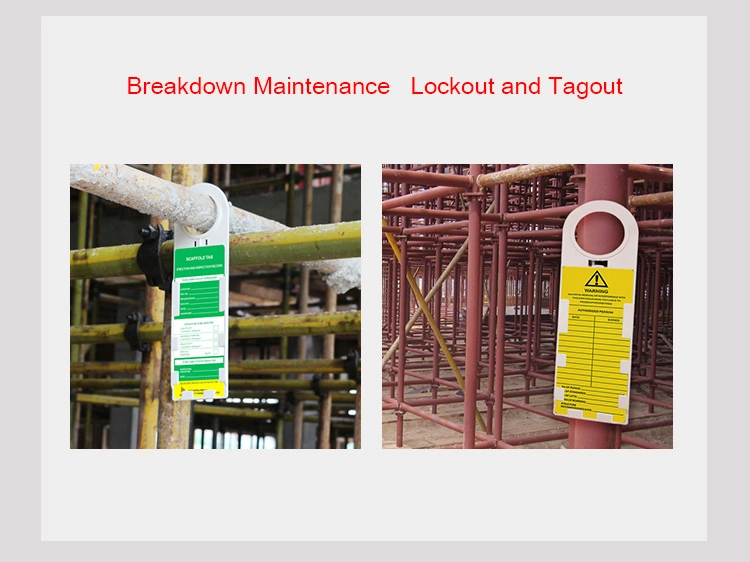 Bozzys Plastic Material High Quality Scaffolding Tagout