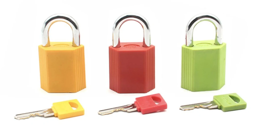 High Security Red Colored Nylon Over Padlock