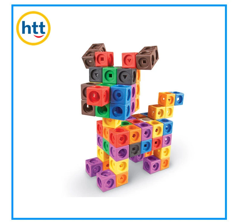 Plastic Linking Cubes Building Blocks Color Build Math Linking Cubes Factory