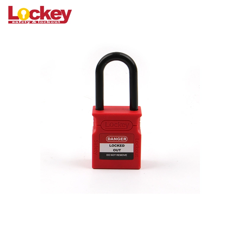 Colorful Safety Padlock 38mm Nylon Shackle Padlock