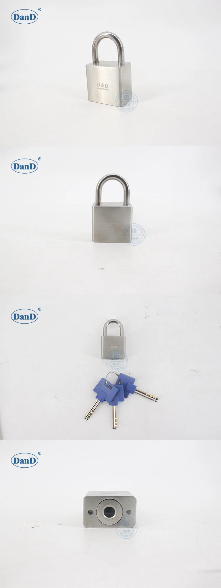 30mm High Quality Security Economic Rectangular Stainless Steel Padlock