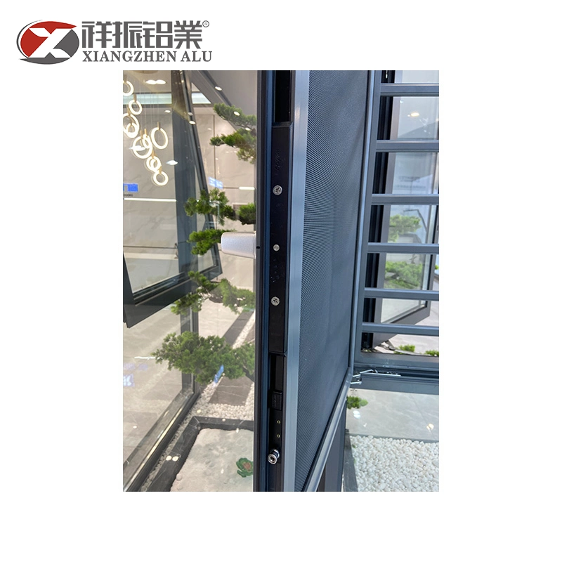 CE Thermal Break Casement Waterproof Design French Doule Glaze Swing Aluminum Arch Top Door