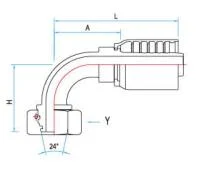 Cone Integrated Hydraulic Pipe Joint Fitting Connector Electroplating CNC Maching Carbon Steel Flange Hard Assemble Value Block Excavator Agricultural