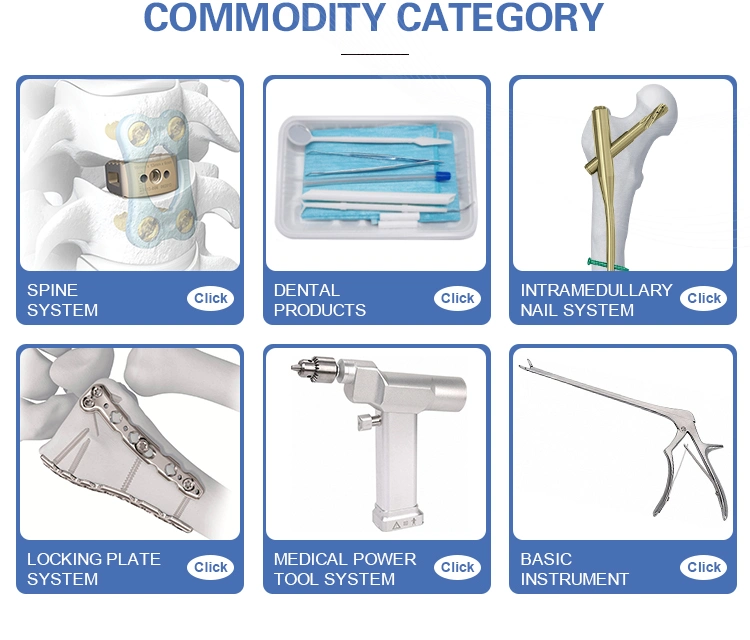 2.7mm 3.5mm Small Fragment Instrument Orthopedic Medical Device with Locking Plates and Screws