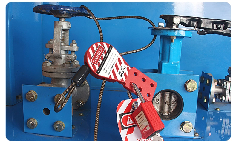 Industrial Safety Cable Lock out Device Used with Loto Padlock