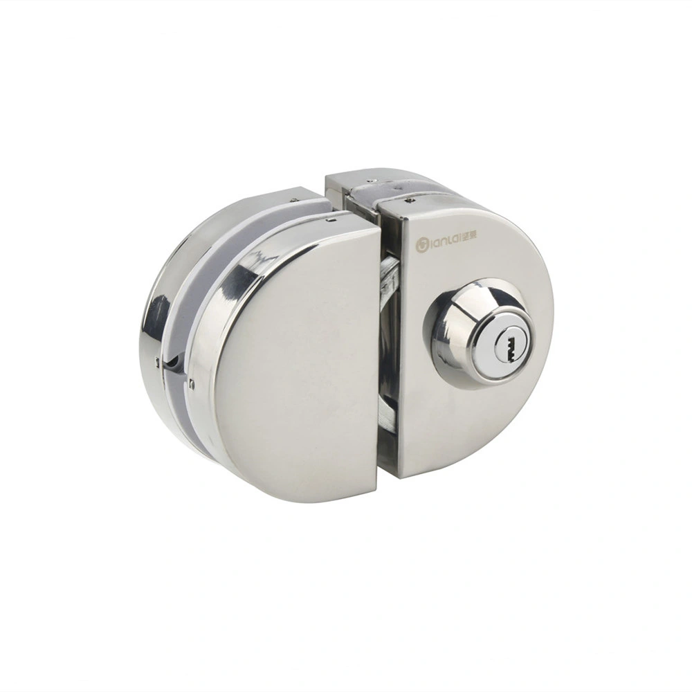 High Quality Stainless Steel Security Main Center Glass Door Lock with Keys