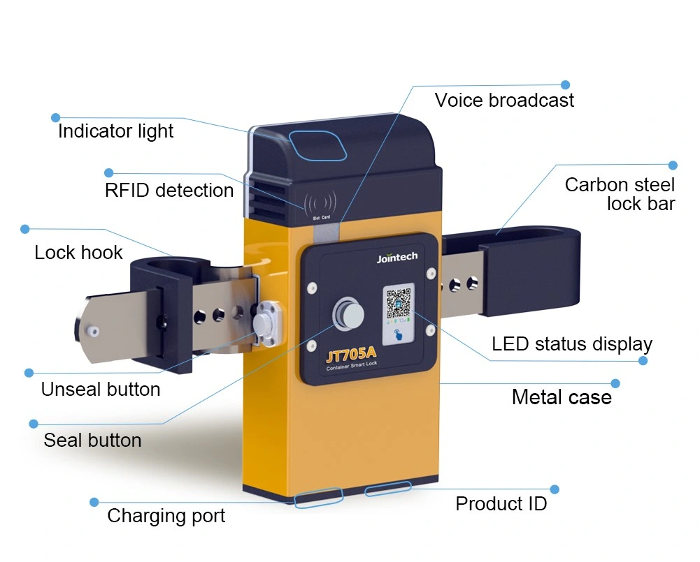 Container Cargo Security RFID Locker GPS Padlock Smart Electronic Padlock