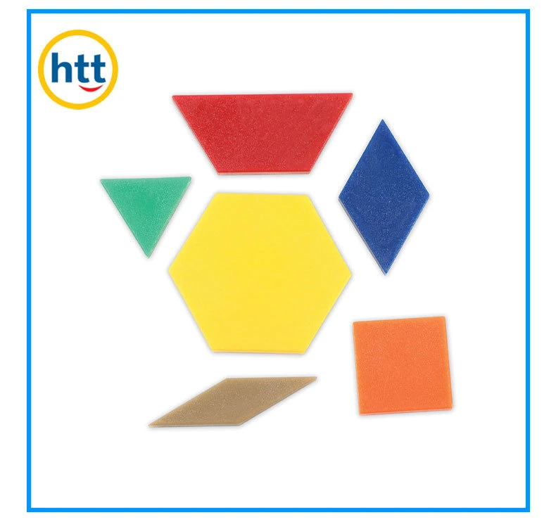 Pattern Blocks, Puzzle Blocks, Early Math Plastic Toys