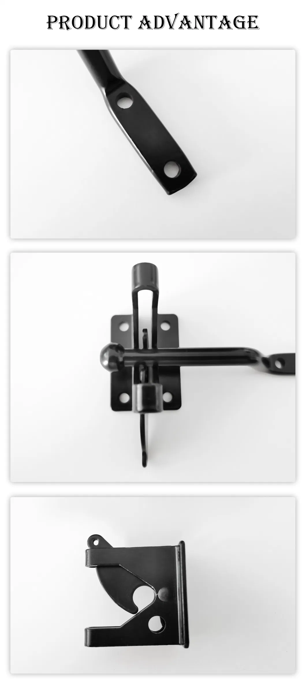 Self Locking Gate Gravity Latch Gate Latch for Metal Wooden Fence
