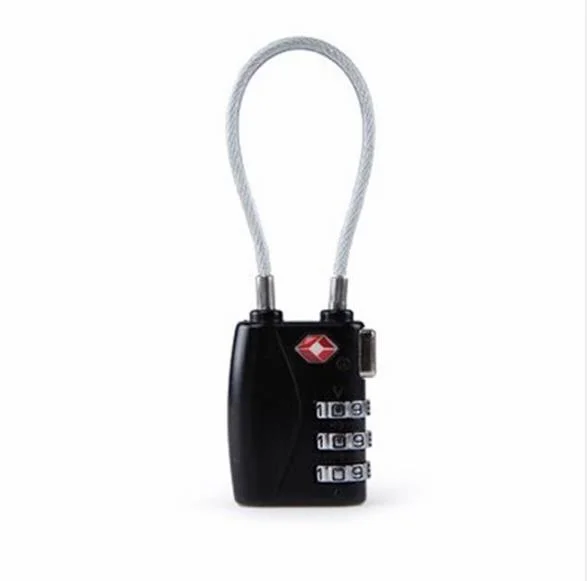 Safety Cheap Password 4 Digital Cable Padlock Luggage Code Combination Lock