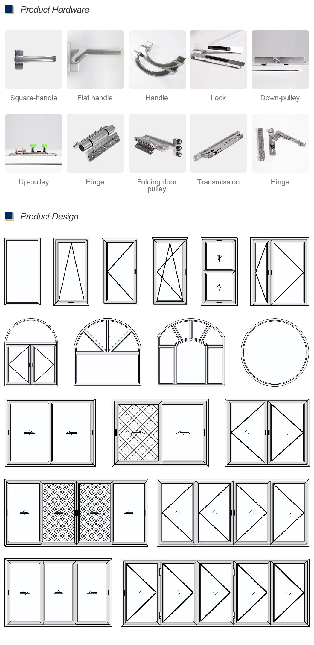 2016 New Style Arch Casement Window