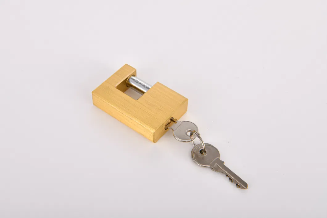 70mm High Quality Security Economic Rectangular Brass Padlock