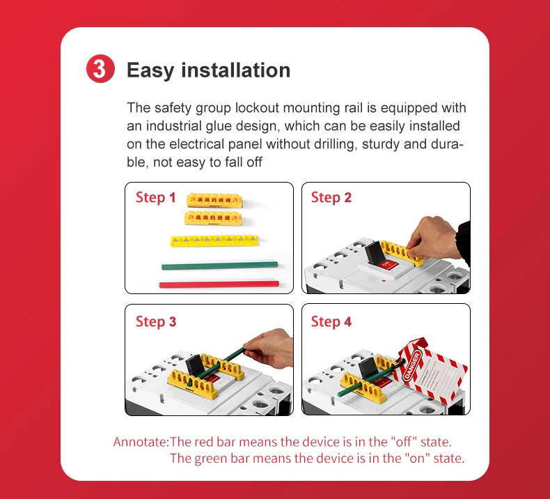 Universal Knife Lockout Kit with Screws for Oversized and Irregularly Shaped Switches