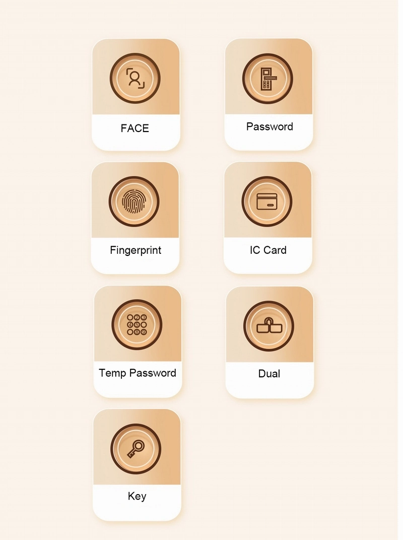 Archie Automatical Face Fingerprint Combination Card Tuya Smart Door Lock