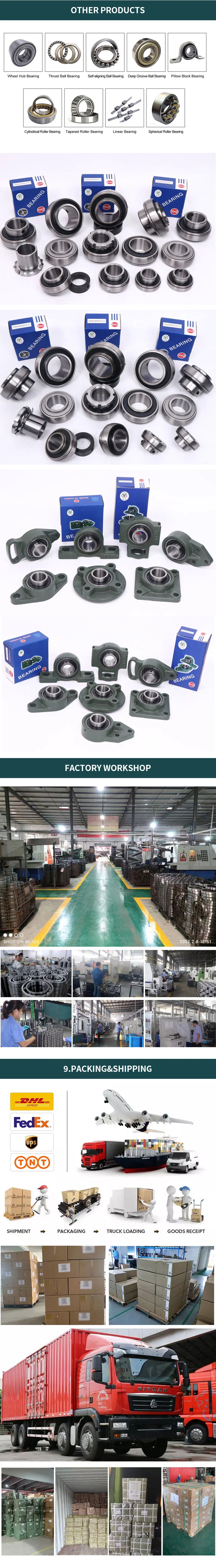 Pillow Block Bearing Housing Industrial Normal Duty Flange Mount Ball Bearing Unit 4 Bolt Square Flange Block Rcj1 15/16