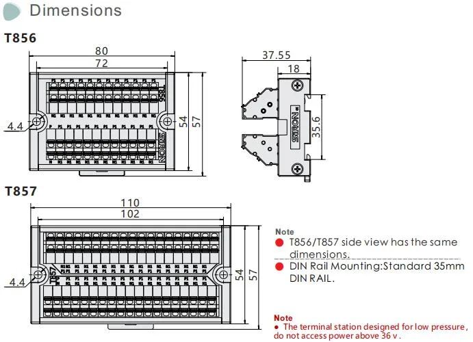 Siron Industrial Rail Terminal Block Multi-in-Multiple-out in-Line Wire Terminal Block Quick Connector Junction Box