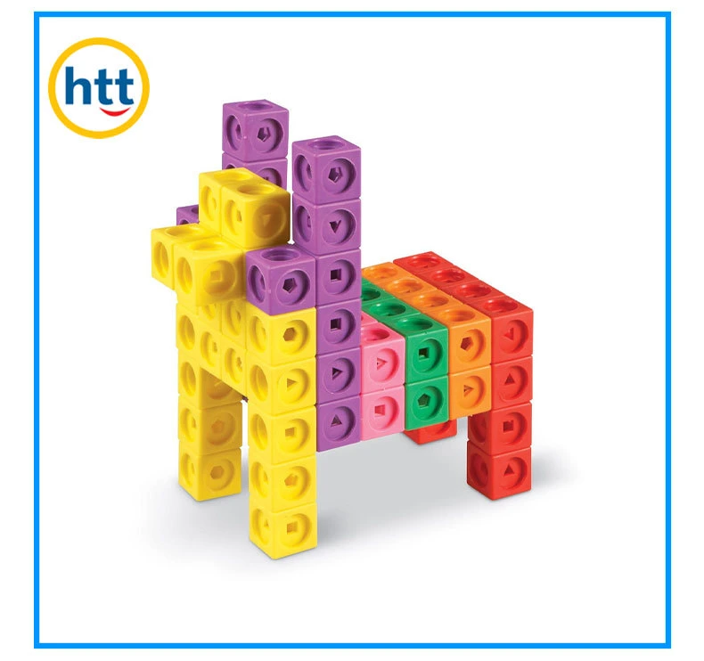 Plastic Linking Cubes Building Blocks Color Build Math Linking Cubes Factory