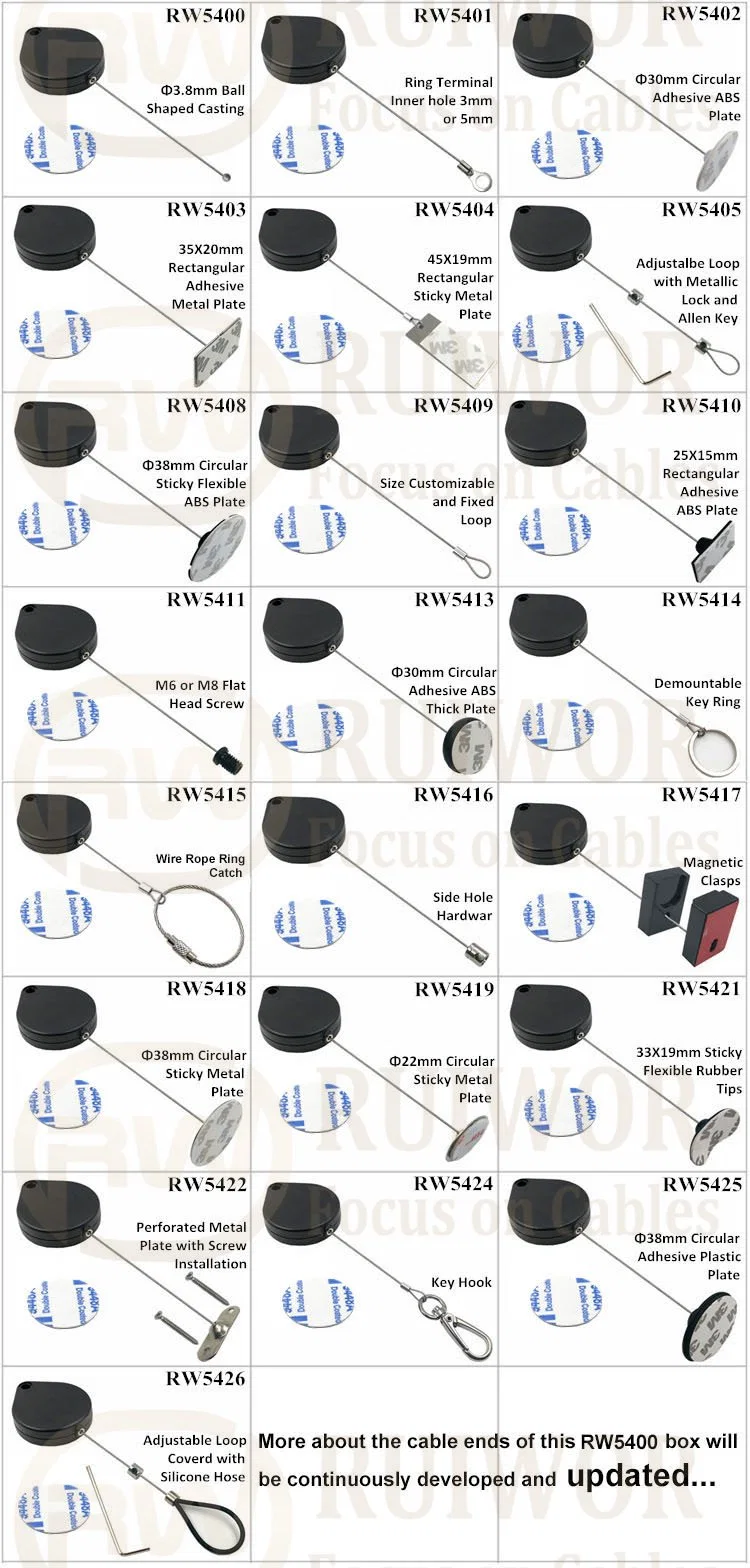 RW5413 Heart-Shaped Security Pull Box Plus Dia 30mmx5.5mm Circular Adhesive ABS Block