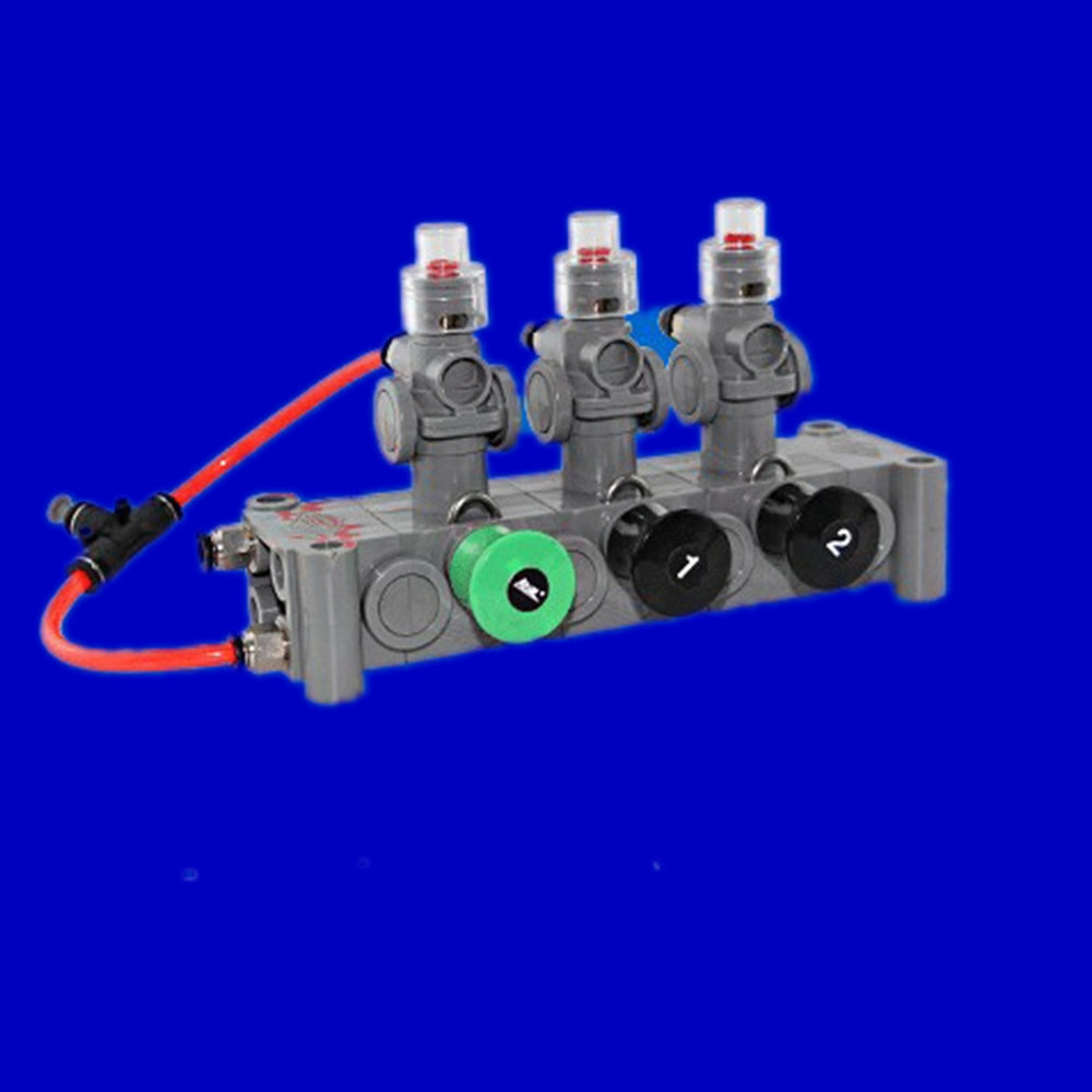 Pneumatic Control Block Plastic (Pneumatic Switch Controller) for 5 Compartments Oil Tanker Truck