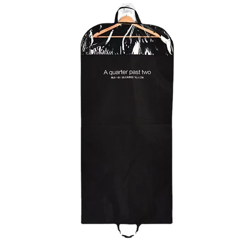 Clear Non Wovendress Storage Bag Hanging Cloth Travel Garment Bag with Hanger Hole Wedding Dress Travel Carrier Bag