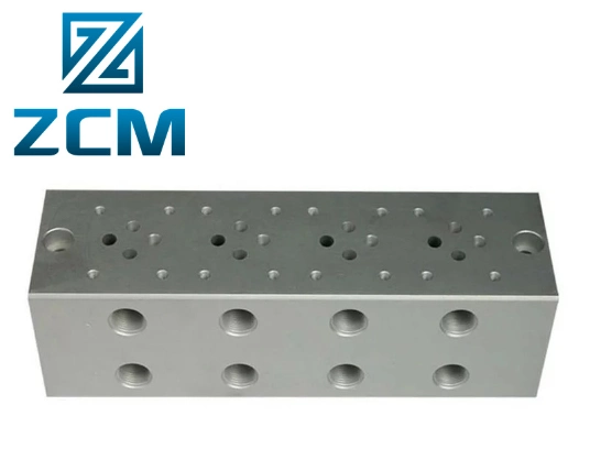 Customized CNC Machined Metal Aluminum Alloy Hydraulic Valve Block Manufacturing for Chemical Engineering/Energy Industry/Generating Equipment