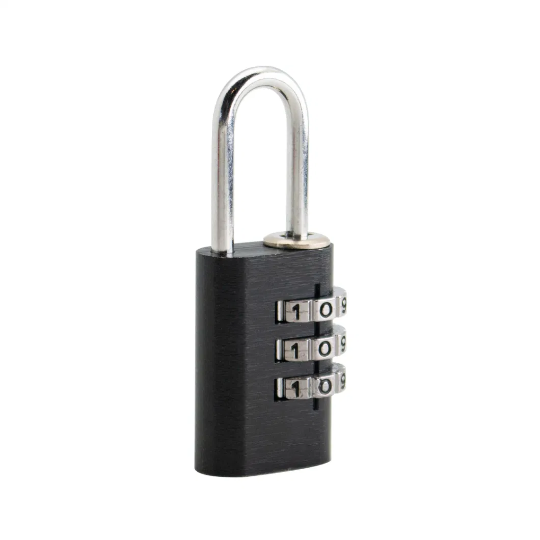 4 Digit Black Small Combination Padlock for Travel Luggage