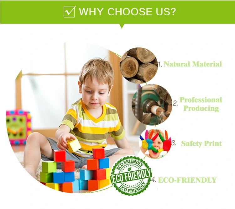 Wholesales 32PCS Natural Beech Wood Building Blocks