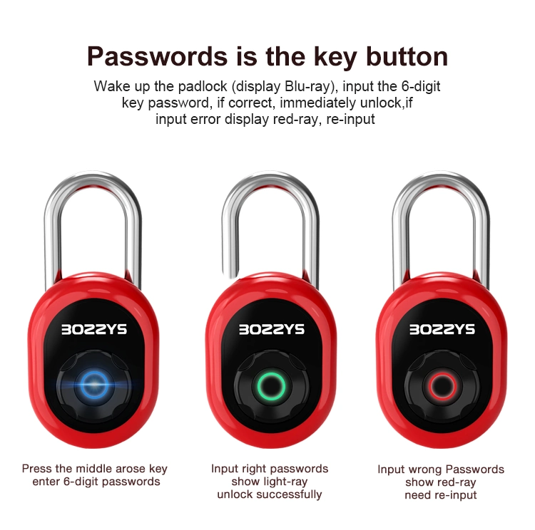 Boshi 2019 Intelligent Design 6-Digit Passwords Bluetooth Padlock