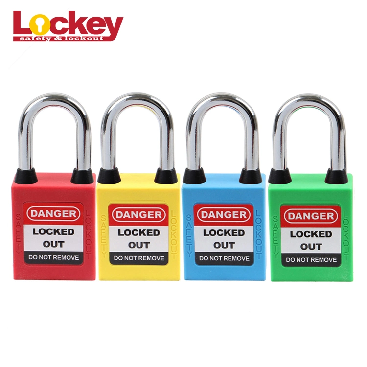 38mm Dust Proof Steel Shackle Safety Padlock with Colorful Bodies