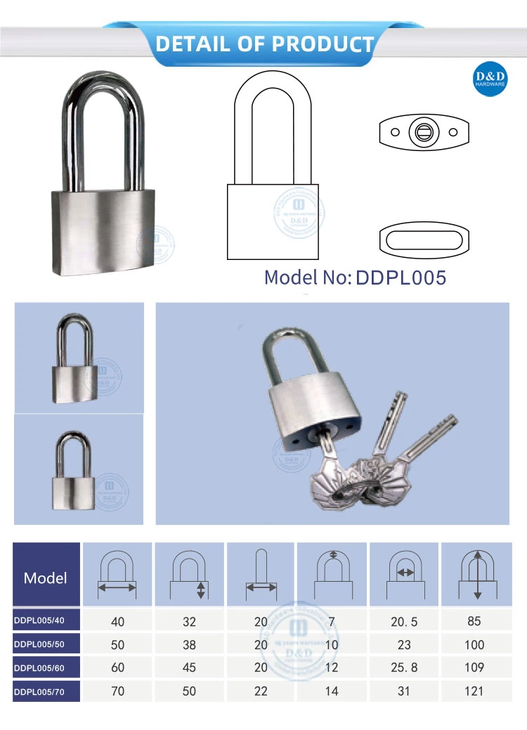 SUS 304 High Security Solid Brass Anti-Theft Combination Travel Luggage Padlock