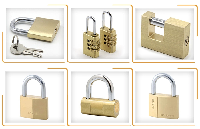 20, 25, 30, 40, 50, 60mm Globe Brass Padlock with 3 Steel Key