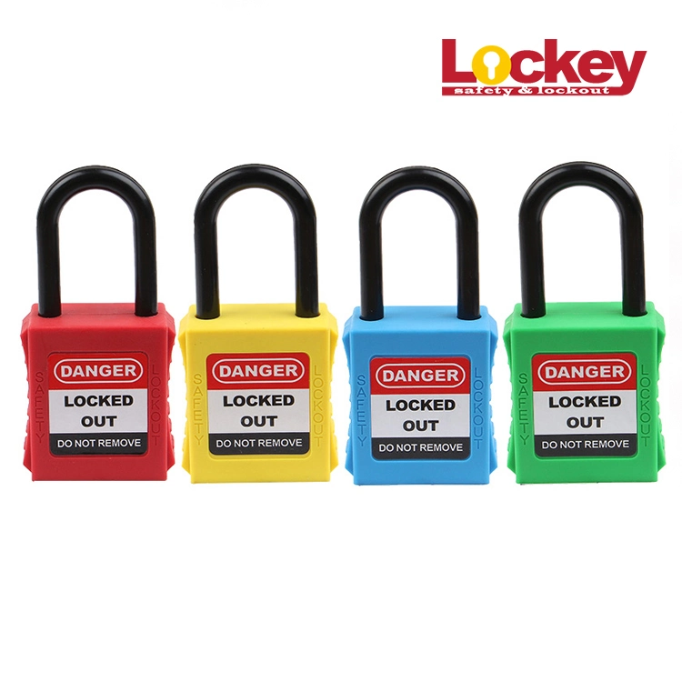 38mm Plastic Nylon Shackle Non-Conductive Safety Padlock