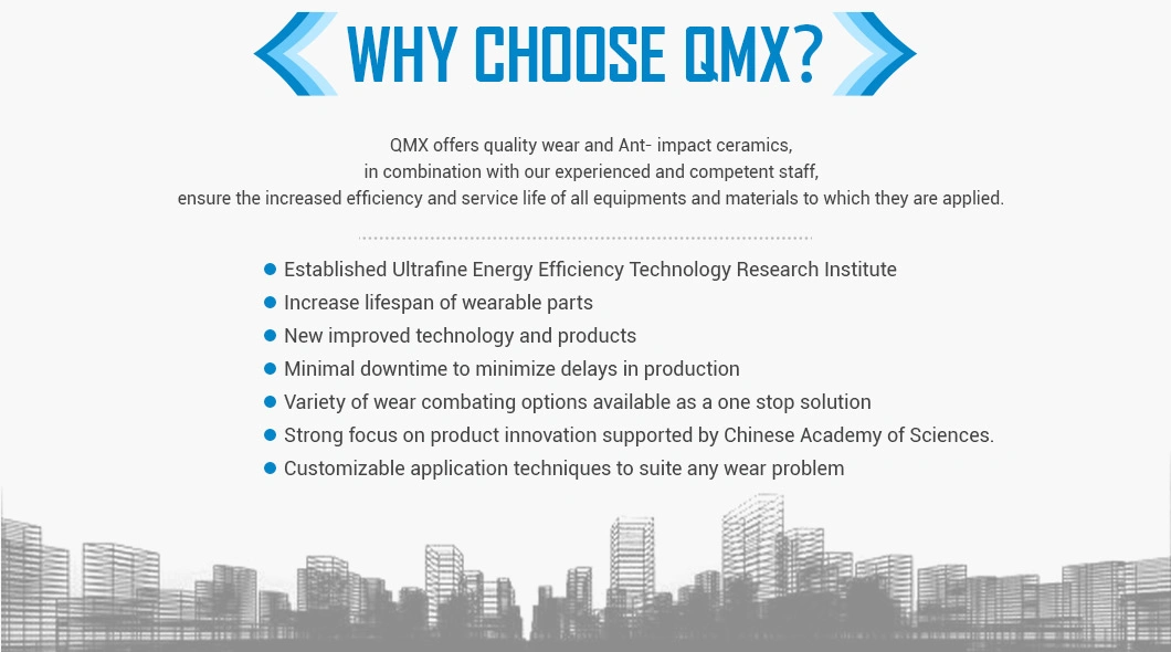 Qmx Support Customiz Irregular Shaped Anti-Wear Abrasion Resistance High Alumina Ceramic Blocks