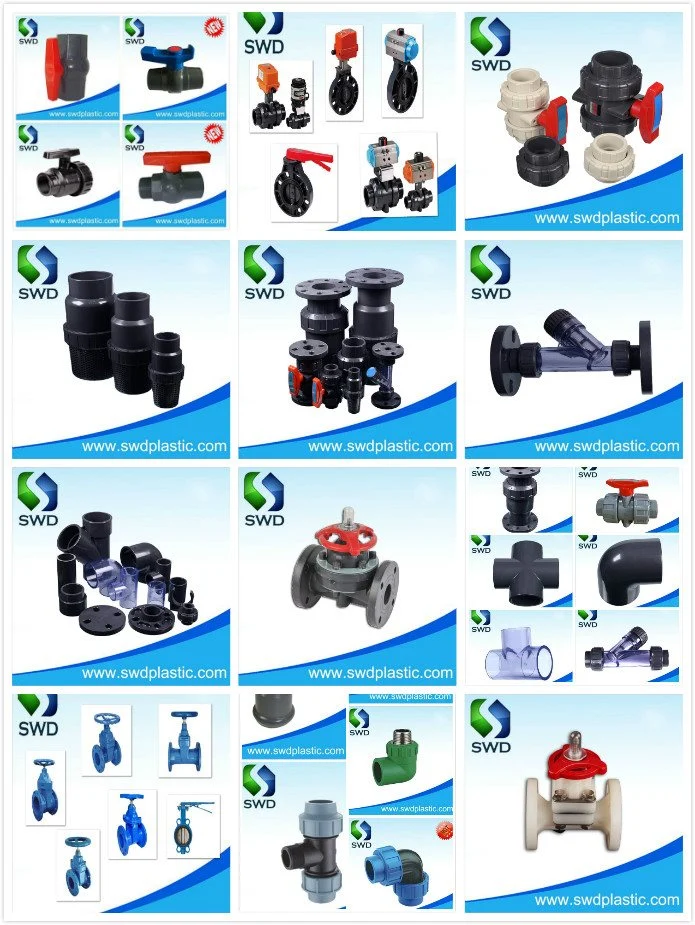 Pipe Fitting Chemical PVC Transparent True Union Ball Valve