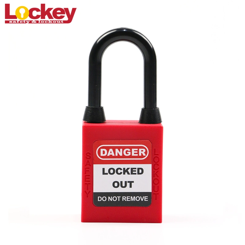 Colourful Nylon Insulation Dustproof and Waterproof Safety Loto Padlock 38mm