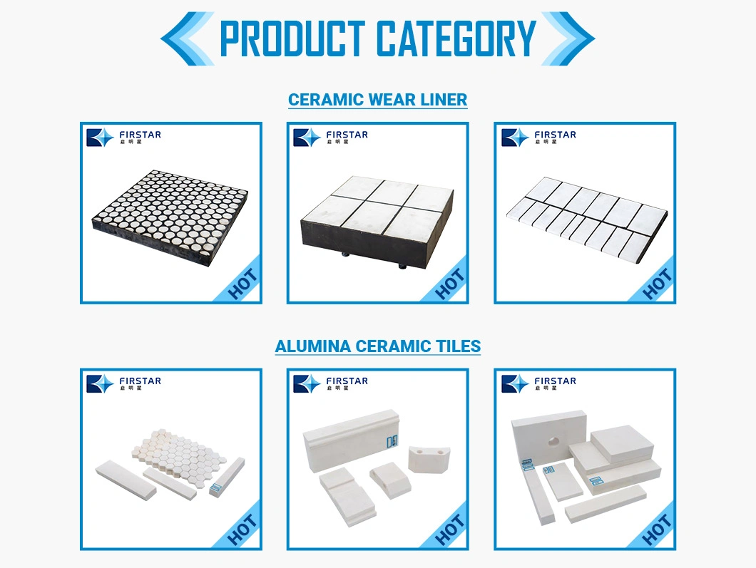 Irregular Shaped Customised Wear Resistant and Anti-Impact Alumina Ceramic Lining Cube Block