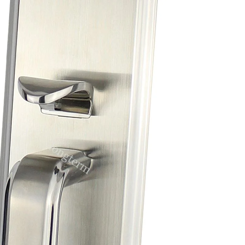 Stainless Steel America Style Door Lock Full Set Front Entry Door Handle Lock for Villa Main Door