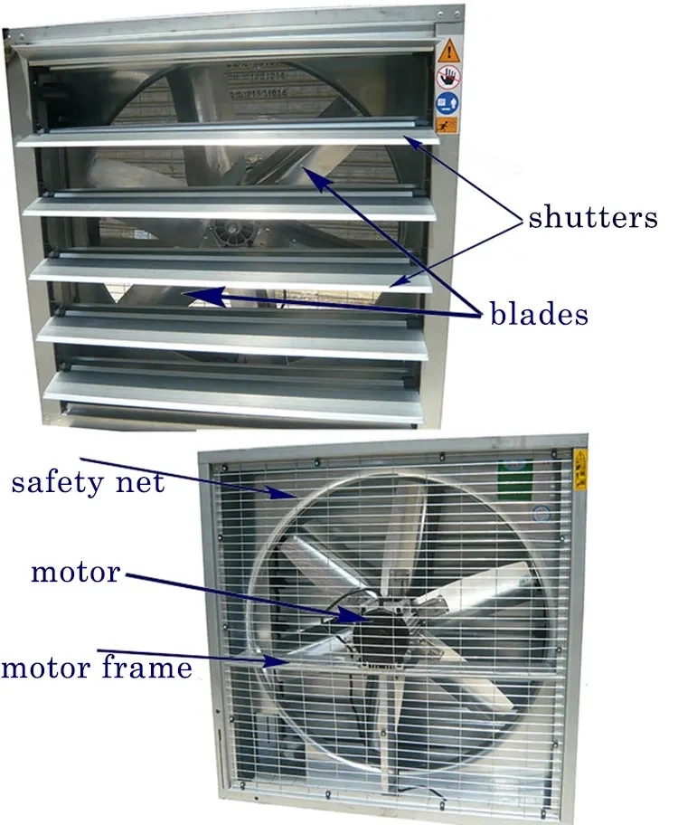 Galvanized Axial/Cooling/Centrifugal/Exhaust Fan for Greenhouse/Poultry Farm/Industrial