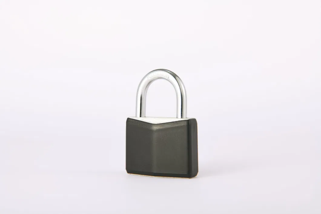 30mm Diamond Padlock Black Plastic Shell Aluminum High Security Padlock