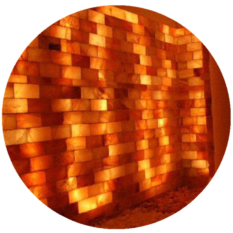 Wholesale Salt Bricks Wall for Sauna SPA Rooms Decorative Himalayan Salt Tiles Purified Air for Room Construction
